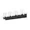 Z-Lite Callista 4 Light Vanity, Matte Black & Clear 3032-4V-MB - alternate 2
